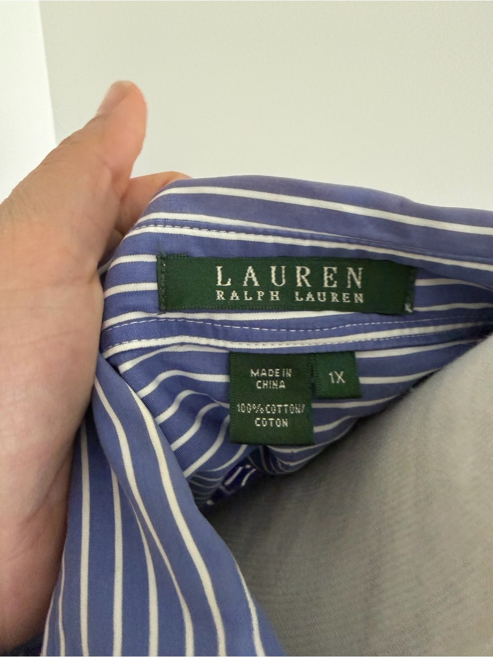 Polo by Ralph Lauren Blue & White Vertical Stripe Button-Down Shirt - Picture 5 of 6
